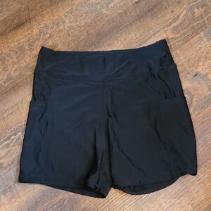Women's Athletic Black Shorts